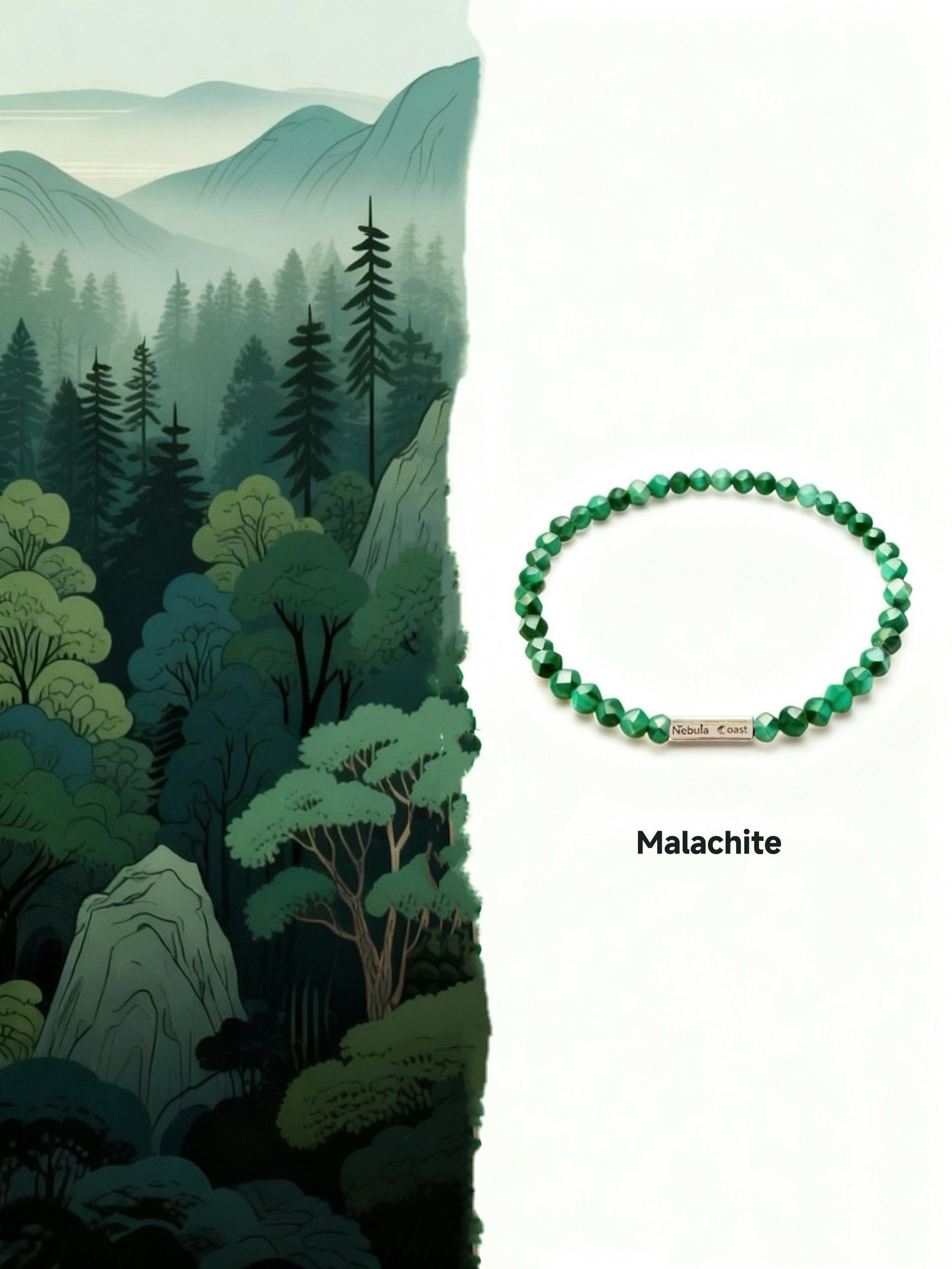Malachite Bracelet（4mm）
